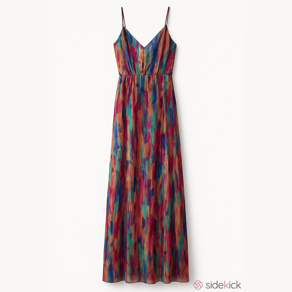 Jack by BB Dakota Multicolor Brushstroke Maxi Dress
